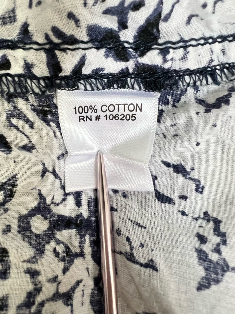 Cino Indigo Patchwork Button Down Boyfriend Shirt… - image 8